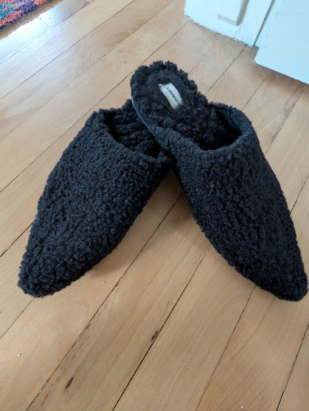 Birdies The Lark Shearling Mule, sz 9